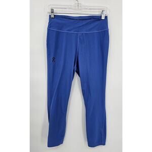 Run On Cloud Active Tights Women's Size M Cobalt Blue Training Workout NWT
